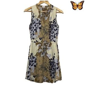 Aritzia t Babaton Benedict Dress 100% Silk Sleeveless Shirt Dress Size XXS